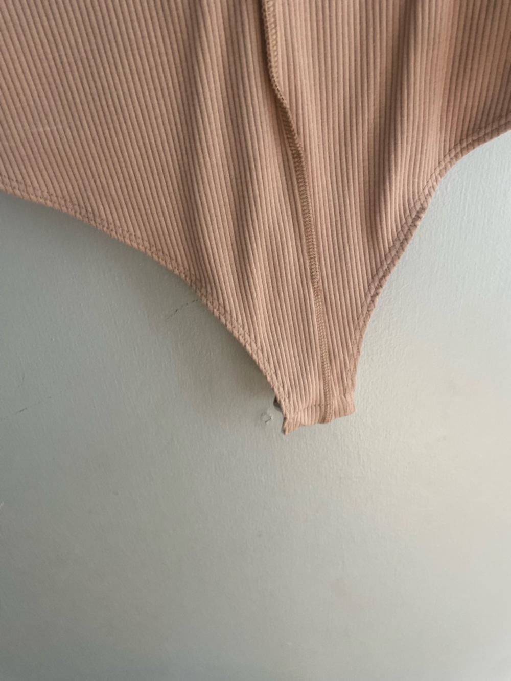 Lulu's Ribbed‎ Mock Neck Tank - Beige Size Small - Picture 6 of 9